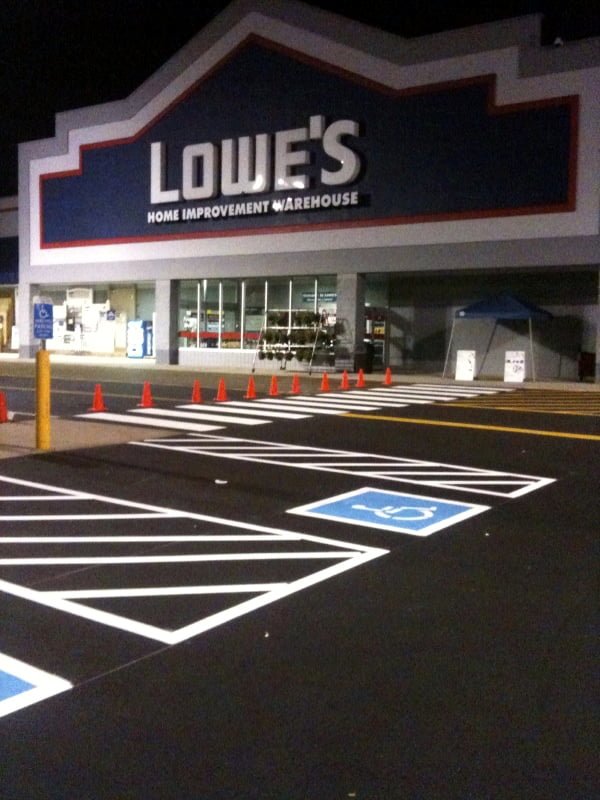 Line Striping Project at Lowes; Wallingford, CT