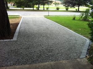 gravel driveway vs asphalt paved driveway 