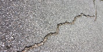 Asphalt cracks